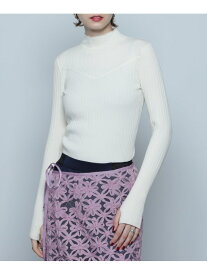【SALE／30%OFF】リブニットインナー ROSE BUD ローズバッド トップス ニット ホワイト【RBA_E】【送料無料】[Rakuten Fashion]