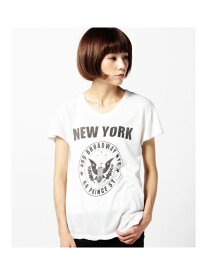ニューヨークTシャツ ROSE BUD ローズバッド トップス カットソー・Tシャツ ホワイト[Rakuten Fashion]