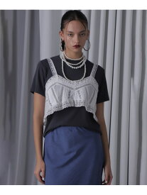 【SALE／50%OFF】レースビスチェ ROSE BUD ローズバッド トップス シャツ・ブラウス ホワイト ブラック【RBA_E】【送料無料】[Rakuten Fashion]