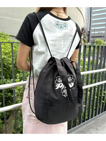 【SALE／20%OFF】PIKO*ROSEBUD/2WAY NAPSAC ROSE BUD SELECT ローズバッド バッグ その他のバッグ ブラック イエロー【RBA_E】【送料無料】[Rakuten Fashion]