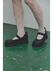 ストラッププラットフォームシューズ ROSE BUD ローズバッド シューズ・靴 その他のシューズ・靴 ブラック グリーン オレンジ【先行予約】*【送料無料】[Rakuten Fashion]
