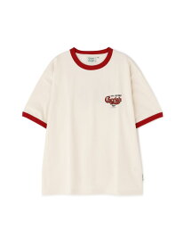 レコードリンガーTシャツ ROSE BUD ローズバッド トップス カットソー・Tシャツ レッド ホワイト[Rakuten Fashion]
