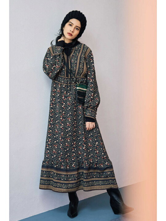楽天市場】【SALE／40%OFF】フォークロアプリントワンピース ROSE BUD  