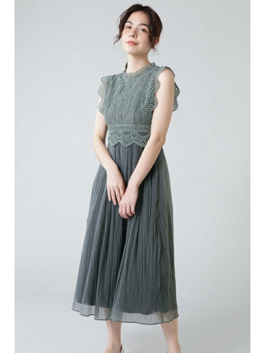 楽天市場】【SALE／50%OFF】レース切り替えワンピースドレス ROSE BUD 