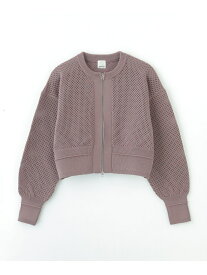 【SALE／30%OFF】メッシュジップカーディガン ROSE BUD ローズバッド トップス カーディガン ブラック パープル【RBA_E】【送料無料】[Rakuten Fashion]