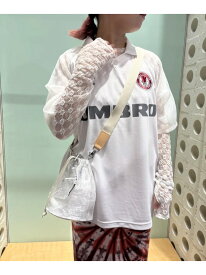 【SALE／20%OFF】UMBRO*ROSE BUD/SEE-THROUGH SLEEVE GAME SHIRT ROSE BUD SELECT ローズバッド トップス カットソー・Tシャツ ホワイト ブラック【RBA_E】【送料無料】[Rakuten Fashion]