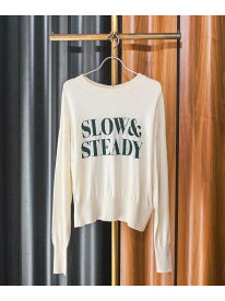 LOGO KINT ROSE BUD ローズバッド トップス ニット ホワイト ブラック ピンク【送料無料】[Rakuten Fashion]