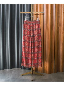 【SALE／20%OFF】ORIGINAL PRINT PANTS ROSE BUD ローズバッド パンツ その他のパンツ レッド ネイビー【RBA_E】【送料無料】[Rakuten Fashion]