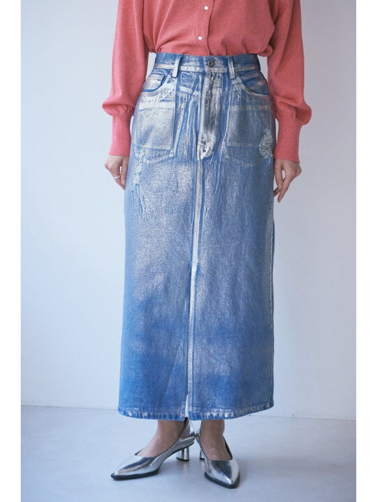 楽天市場】【SALE／30%OFF】コーティングデニムスカート ROSE BUD 
