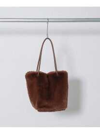【SALE／50%OFF】トライアングルフェイクファートートバッグ ROSE BUD ローズバッド バッグ トートバッグ ブラウン【RBA_E】【送料無料】[Rakuten Fashion]