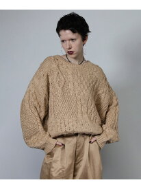 【SALE／50%OFF】knit ROSE BUD ローズバッド トップス ニット ベージュ ブルー【RBA_E】【送料無料】[Rakuten Fashion]