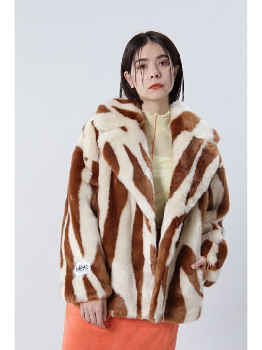 楽天市場】【SALE／20%OFF】フェイクファーコート ROSE BUD ローズ 