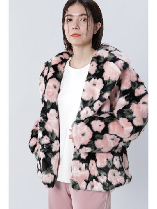 楽天市場】【SALE／20%OFF】フェイクファーコート ROSE BUD ローズ 