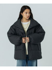 STAND COLLAR PADDED JACKET ROSE BUD ローズバッド ジャケット・アウター その他のジャケット・アウター ブラック ベージュ ブルー【先行予約】*【送料無料】[Rakuten Fashion]