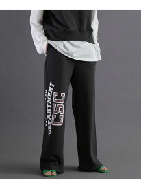 【SALE／30%OFF】サイドプリントスウェットパンツ CREOLME ローズバッド パンツ ジャージ・スウェットパンツ ブラック【RBA_E】【送料無料】[Rakuten Fashion]