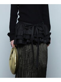 【SALE／55%OFF】メニーウェイフリル付け衿ベルト CREOLME ローズバッド トップス シャツ・ブラウス ブラック【RBA_E】【送料無料】[Rakuten Fashion]