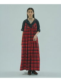 【ROSE BUD別注】INDIA IS BEUATIFUL/FLANNEL CAMISOLE DRESS ROSE BUD SELECT ローズバッド ワンピース・ドレス ワンピース レッド ブルー【送料無料】[Rakuten Fashion]