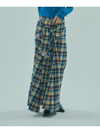 【ROSE BUD別注】INDIA IS BEUATIFUL/3WAY FLANNEL SHIRT SKIRT ROSE BUD SELECT ローズバッド スカート ロング・マキシスカート レッド ブルー【送料無料】[Rakuten Fashion]