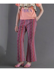 【SALE／50%OFF】JACQUARD FLARE PANTS mag.by c ローズバッド パンツ ジーンズ・デニムパンツ ピンク【RBA_E】【送料無料】[Rakuten Fashion]