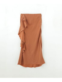 【SALE／30%OFF】FRILL NARROW SKIRT ROSE BUD ローズバッド スカート ロング・マキシスカート ブラウン ブラック【RBA_E】【送料無料】[Rakuten Fashion]
