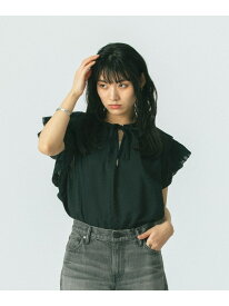 【SALE／30%OFF】SUCKER FRILL BLOUSE ROSE BUD ローズバッド トップス シャツ・ブラウス ブラック ブラウン【RBA_E】【送料無料】[Rakuten Fashion]