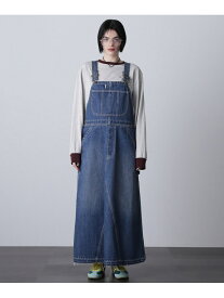 【SALE／30%OFF】CREOLME/デニムジャンパースカート CREOLME ローズバッド スカート ロング・マキシスカート ブラック ブルー【RBA_E】【送料無料】[Rakuten Fashion]