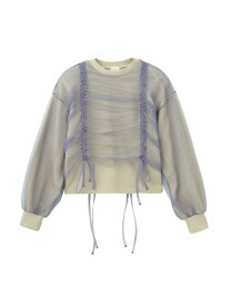 【SALE／30%OFF】チュールドッキングプルオーバー ROSE BUD ローズバッド トップス カットソー・Tシャツ ホワイト ブラック ブルー【RBA_E】【送料無料】[Rakuten Fashion]