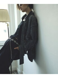 FLILL DENIM SHIRT ROSE BUD ローズバッド トップス シャツ・ブラウス ブラック【送料無料】[Rakuten Fashion]