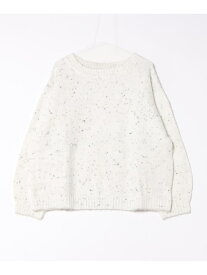 ミックスカラーニット ROSE BUD ローズバッド トップス ニット ホワイト【送料無料】[Rakuten Fashion]