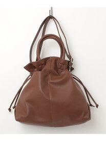 【SALE／30%OFF】VELETTO/DRAWSTRING TOTE BAG ROSE BUD SELECT ローズバッド バッグ トートバッグ ブラック ブラウン【RBA_E】【送料無料】[Rakuten Fashion]