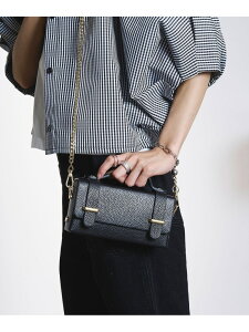 MILLELA FIRENZE CHAIN SHOULDER BAG ROSE BUD ���[�Y�o�b�h �o�b�O �V�����_�[�o�b�O �u���[ �u���b�N�y���������z[Rakuten Fashion]