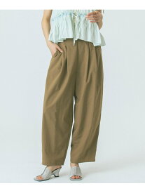 TUCK EASY PANTS ROSE BUD ローズバッド パンツ その他のパンツ ブラック ベージュ【送料無料】[Rakuten Fashion]