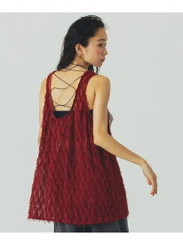 【SALE／30%OFF】JACQUARD TANK ROSE BUD ローズバッド トップス カットソー・Tシャツ ブラウン ホワイト ブラック イエロー【RBA_E】【送料無料】[Rakuten Fashion]