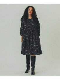 mag.byc/FLOWER EMBROIDERY MINI DRESS mag.by c ローズバッド ワンピース・ドレス ワンピース ブラック【送料無料】[Rakuten Fashion]