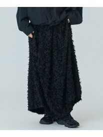 mici/JACQUARD TUCK LONG SKIRT mici ローズバッド スカート ロング・マキシスカート ブラック ネイビー【送料無料】[Rakuten Fashion]
