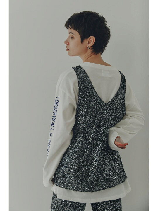 楽天市場】【SALE／50%OFF】スパンコールトップス ROSE BUD ローズ 
