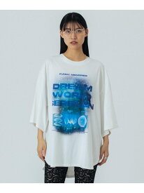 【SALE／20%OFF】OKIRAKU*ROSEBUD/GRAPHIC BIG TEE OKIRAKU×ROSEBUD ローズバッド トップス カットソー・Tシャツ ホワイト ブラック【RBA_E】【送料無料】[Rakuten Fashion]