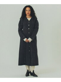 mici/DENIM VOLUME SLEEVE DRESS mici ローズバッド ワンピース・ドレス ワンピース ブラック ネイビー【送料無料】[Rakuten Fashion]