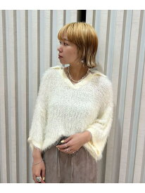 【SALE／20%OFF】H/S KNIT TOP ROSE BUD ローズバッド トップス ニット ホワイト ピンク ネイビー【RBA_E】【送料無料】[Rakuten Fashion]