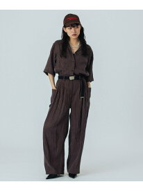 CREOLME/ALL IN ONE CREOLME ローズバッド オールインワン・オーバーオール オーバーオール・サロペット ブラウン ネイビー【送料無料】[Rakuten Fashion]