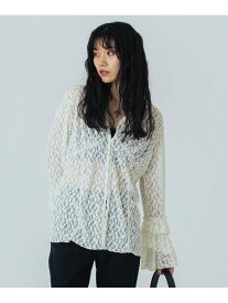CREOLME/LACE L/S TOP CREOLME ローズバッド トップス カットソー・Tシャツ ブラウン ホワイト ブラック【送料無料】[Rakuten Fashion]