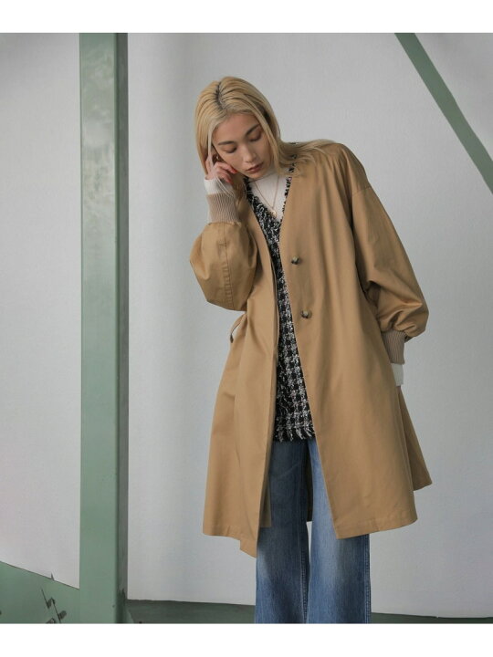 楽天市場】【SALE／50%OFF】ノーカラーコート ROSE BUD ローズバッド 
