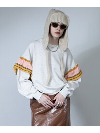 【SALE／50%OFF】フリルドッキングプルオーバー ROSE BUD ローズバッド トップス カットソー・Tシャツ ホワイト【RBA_E】【送料無料】[Rakuten Fashion]