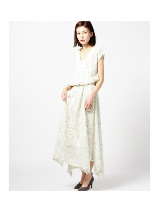 楽天市場】スター柄ロング丈ワンピース ROSE BUD ローズバッド 
