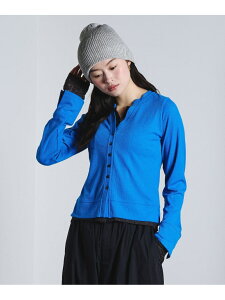 FAKE LAYERED CARDIGAN ROSE BUD ���[�Y�o�b�h �g�b�v�X �J�[�f�B�K�� �z���C�g �u���[ �u���b�N�y���������z[Rakuten Fashion]