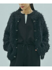 FEATHERYARN CARDIGAN ROSE BUD ローズバッド トップス カーディガン ブラック イエロー パープル【先行予約】*【送料無料】[Rakuten Fashion]