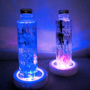 ハーバリウム LEDレインボーコースター