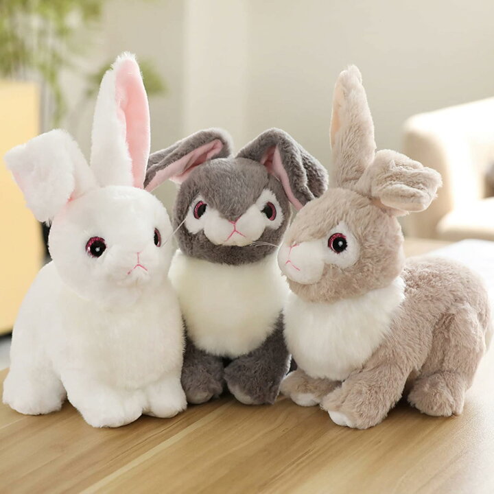 楽天市場】ぬいぐるみ ホワイト うさぎ ウサギ ペットとしてうさぎ 