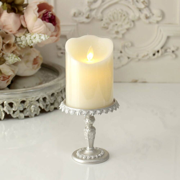楽天市場】パールミニスタンドトレイ シルバー キャンドルホルダー 
