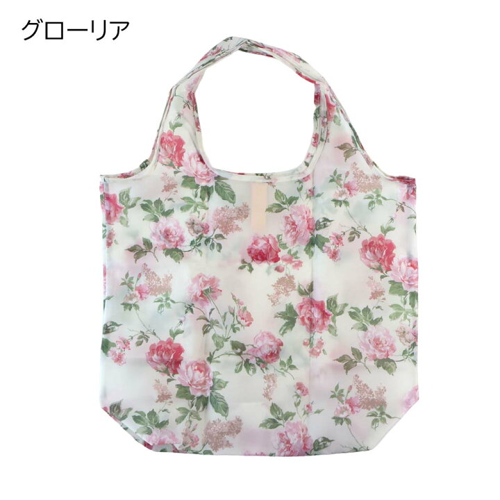 楽天市場】母の日 かわいい エコバッグ ローズ 薔薇 折り畳み バッグ 